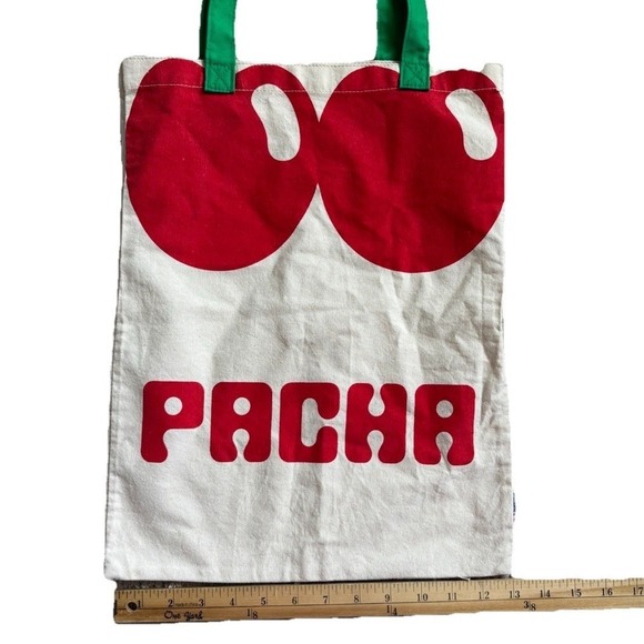 Superga x Pacha Ibiza Cherry Shopper Tote Bag Red Canvas Limited Edition Merch - Picture 7 of 11